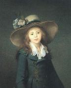 elisabeth vigee-lebrun Portrait of Elisaveta Alexandrovna Demidov, nee Stroganov here as Baronesse Stroganova France oil painting artist